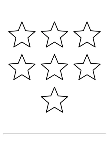 Seven Stars coloring page
