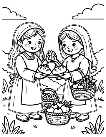 Sharing Everything coloring page