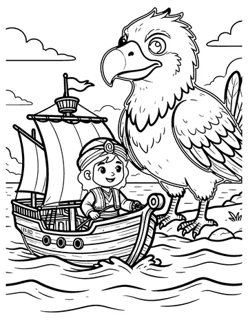 Sinbad the Sailor coloring page