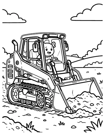 Skid Steer coloring page