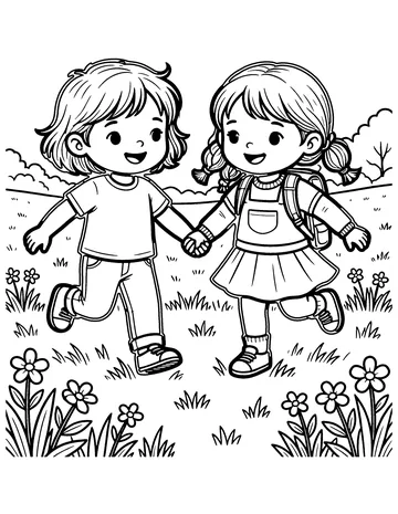Skip to My Lou coloring page