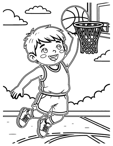 Slam Dunk coloring page