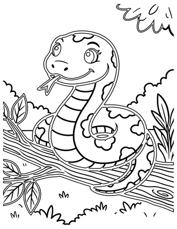 Snake coloring page