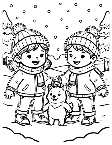 Snow Day coloring page