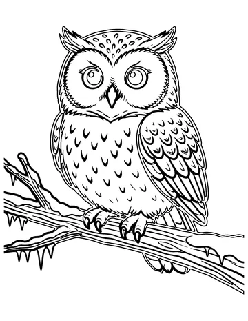 Snowy Owl coloring page