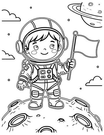 Space Cadet Hero coloring page