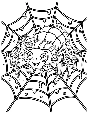 Spider Web coloring page