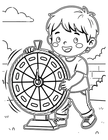 Spinner Game coloring page
