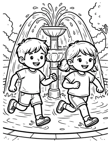 Splash Pad coloring page