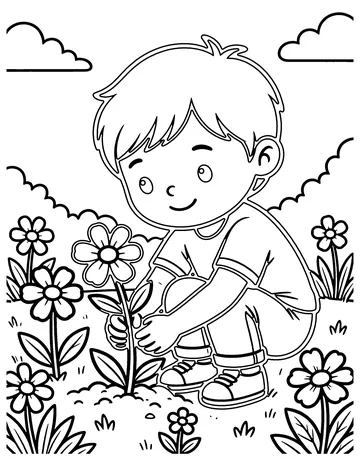Spring Garden coloring page