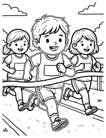 Sprint Race coloring page
