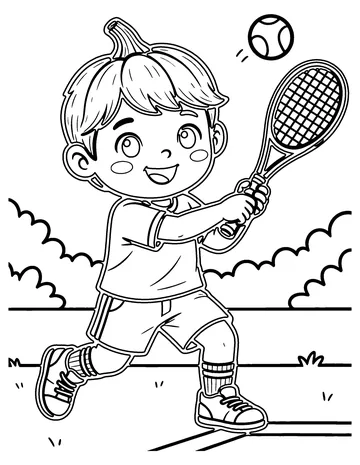 Squash coloring page