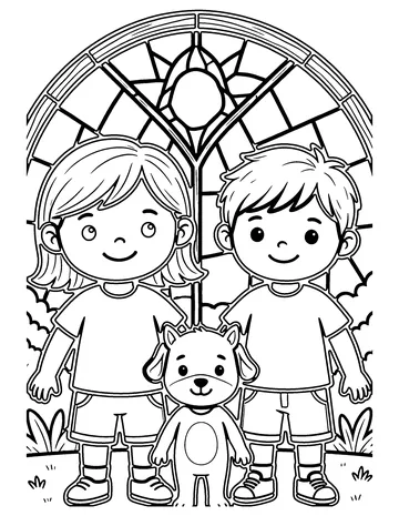 Stained Glass coloring page