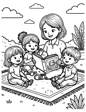 Story Time coloring page