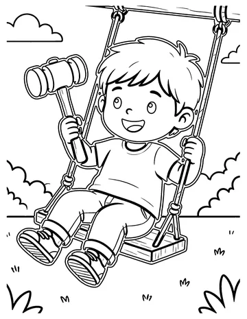 Strongman Bell coloring page