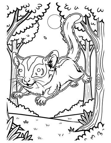 Sugar Glider coloring page