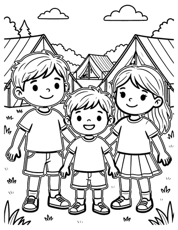 Summer Camp coloring page