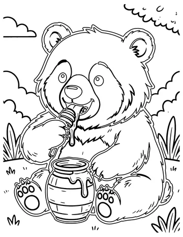 Sun Bear coloring page