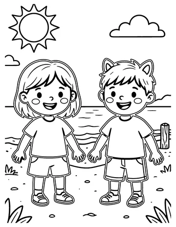 Sunny Day coloring page