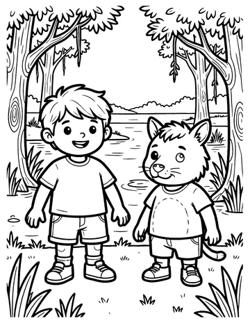 Swamp coloring page