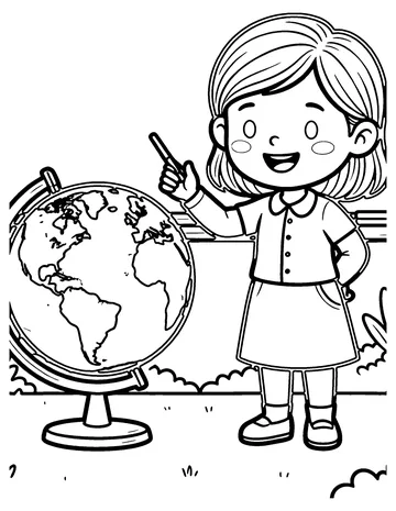Teacher coloring page