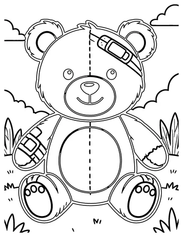 Teddy Doctor coloring page
