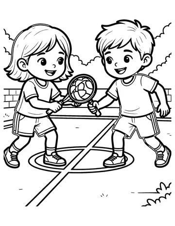 Tennis Court coloring page