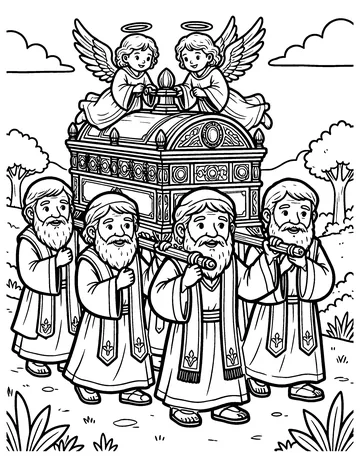 The Ark of the Covenant coloring page