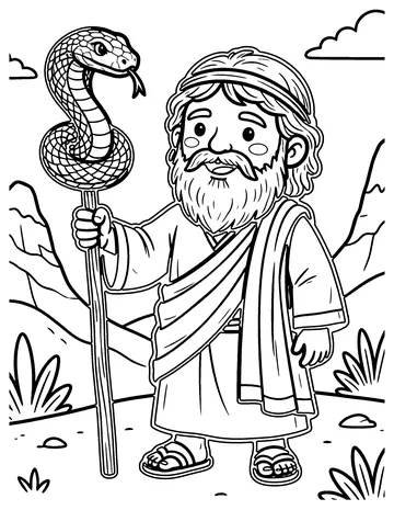 The Bronze Snake coloring page