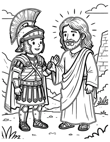 The Centurion's Faith coloring page