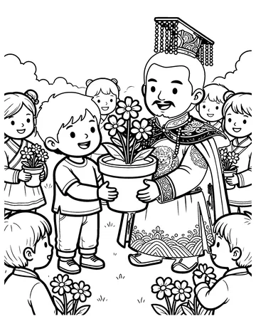 The Empty Pot coloring page
