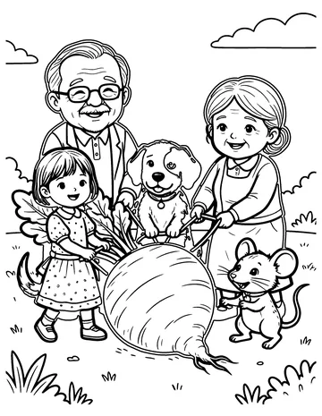 The Enormous Turnip coloring page