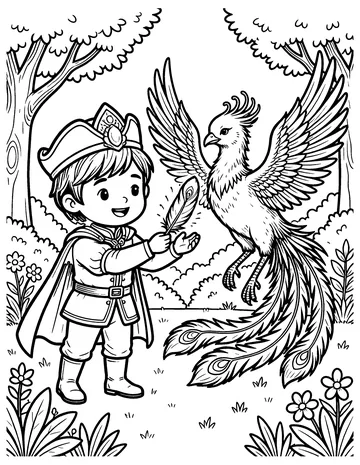 The Firebird coloring page