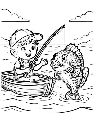 The Fisherman and His Wife coloring page