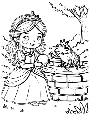 The Frog Prince coloring page