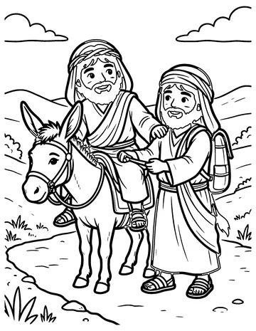 The Good Samaritan coloring page