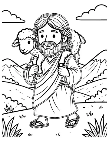 The Good Shepherd coloring page