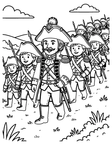 The Grand Old Duke of York coloring page