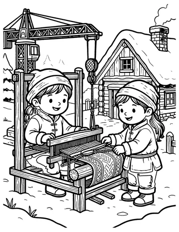 The Grateful Crane coloring page