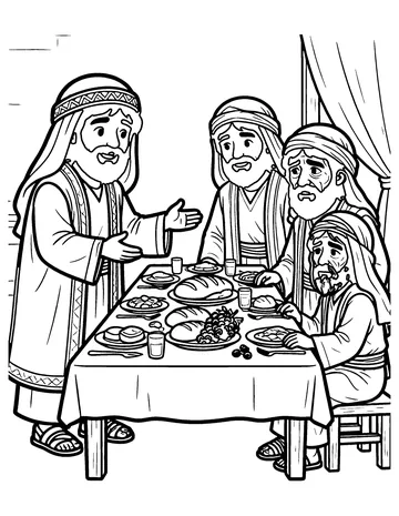 The Great Banquet coloring page