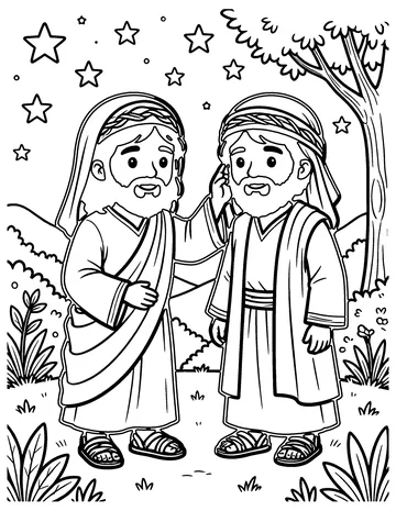 The Healed Ear coloring page