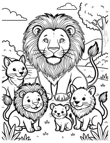 The Kingdom of the Lion coloring page