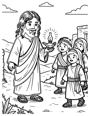 The Light of the World coloring page