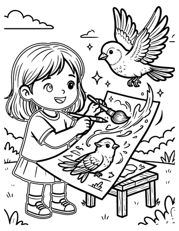 The Magic Paintbrush coloring page