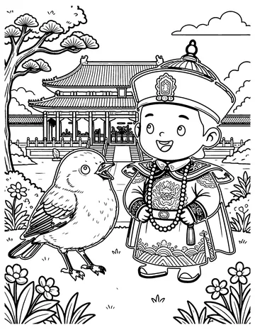 The Nightingale coloring page