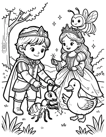 The Queen Bee coloring page