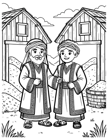 The Rich Man's Barns coloring page