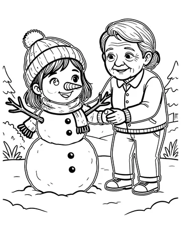 The Snow Maiden coloring page