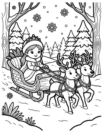 The Snow Queen coloring page