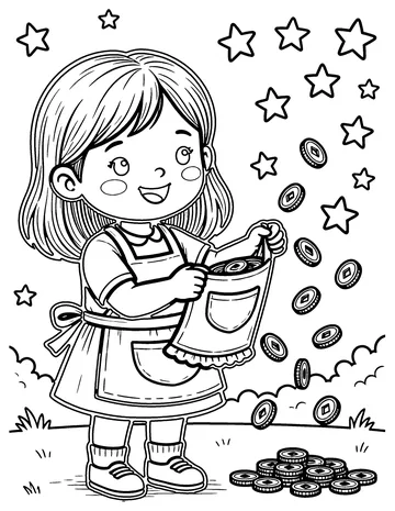 The Star Money coloring page